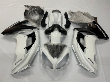 2012-2016 Kawasaki Ninja 650 EX650 Motorcycle Fairings - Pearl White Matte Black UK