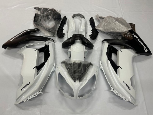 2012-2016 Kawasaki Ninja 650 EX650 Motorcycle Fairings - Pearl White Matte Black UK