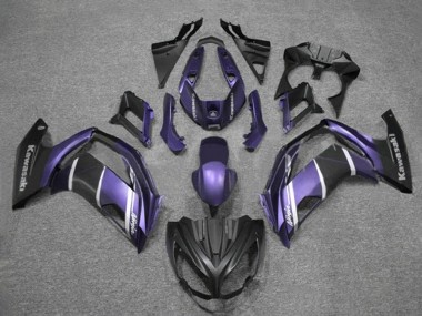 2012-2016 Kawasaki Ninja 650 EX650 Motorcycle Fairings - Purple Silver Matte Black UK