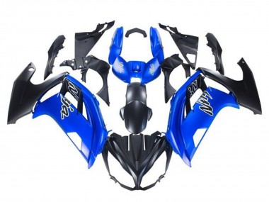 2012-2016 Kawasaki Ninja 650 EX650 Motorcycle Fairings - Blue Matte Black UK