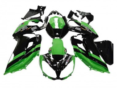 2012-2016 Kawasaki Ninja 650 EX650 Motorcycle Fairings - Green Black Stripe UK