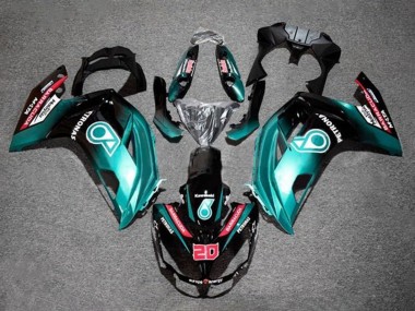 2012-2016 Kawasaki Ninja 650 EX650 Motorcycle Fairings - Blue Glossy Black Petronas UK