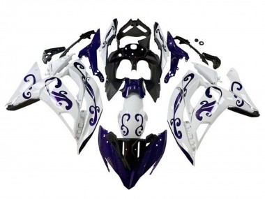 2017-2019 Kawasaki Ninja 650 EX650 Motorcycle Fairings - White Dark Blue Black UK