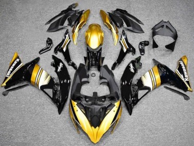 2017-2019 Kawasaki Ninja 650 EX650 Motorcycle Fairings - Gold Black White UK