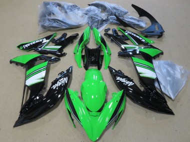 2017-2019 Kawasaki Ninja 650 EX650 Motorcycle Fairings - Green White Glossy Black UK