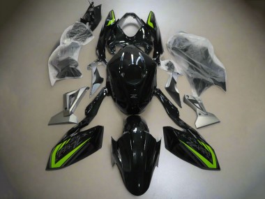 2018-2024 Kawasaki Z400 Motorcycle Fairings - Glossy Black Green Silver UK