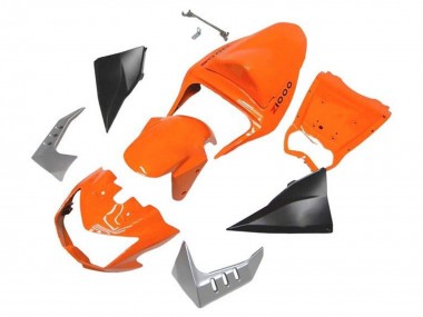 2003-2006 Kawasaki Z1000 Motorcycle Fairings - Orange Matte Black UK