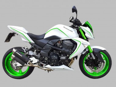 2007-2009 Kawasaki Z1000 Motorcycle Fairings - White Green UK