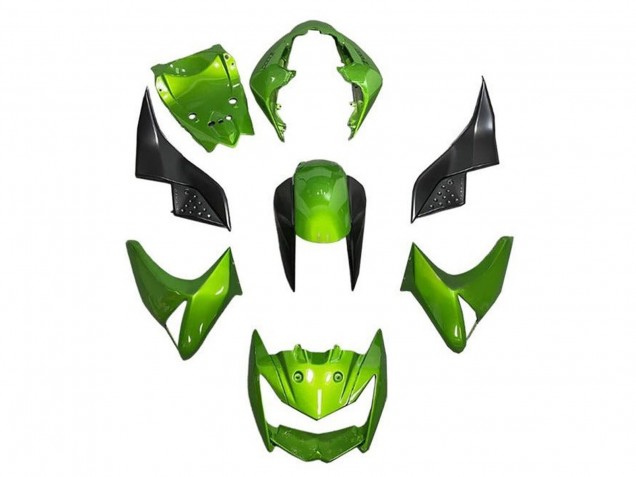 2007-2009 Kawasaki Z1000 Motorcycle Fairings - Green Black UK
