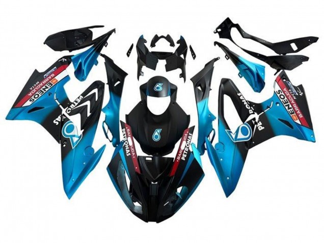 2015-2016 BMW S1000RR Motorcycle Fairings - Blue Red Black Petronas UK
