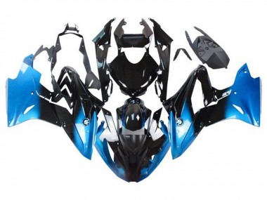 2015-2016 BMW S1000RR Motorcycle Fairings - Blue Glossy Black UK