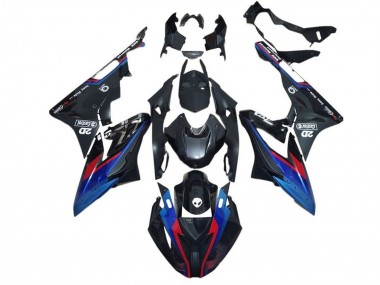 2015-2016 BMW S1000RR Motorcycle Fairings - Blue Red Matte Black UK