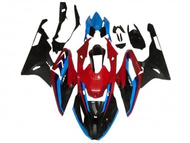 2015-2016 BMW S1000RR Motorcycle Fairings - Red Blue Black Stripe UK