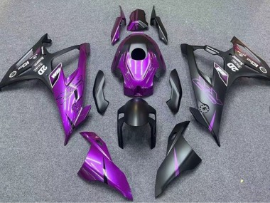 2019-2022 BMW S1000RR Motorcycle Fairings - Matte Black Purple UK