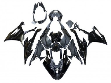2019-2022 BMW S1000RR Motorcycle Fairings - Glossy Black Matte Black UK