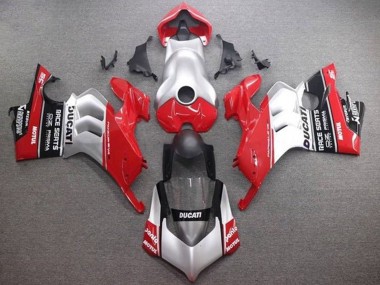 2020-2021 Ducati Panigale V4 V4S Motorcycle Fairings - Silver Red Glossy Black UK