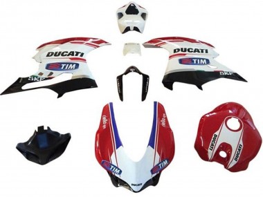2015-2020 Ducati 959/1299 Motorcycle Fairings - White Red Blue Glossy Black Tim UK