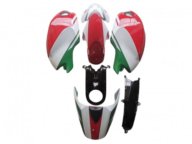 2008-2012 Ducati Monster 696 796 1100 1100S Motorcycle Fairings - White Red Green UK