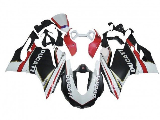 2011-2014 Ducati Panigale 1199 Motorcycle Fairings - White Red Matte Black UK