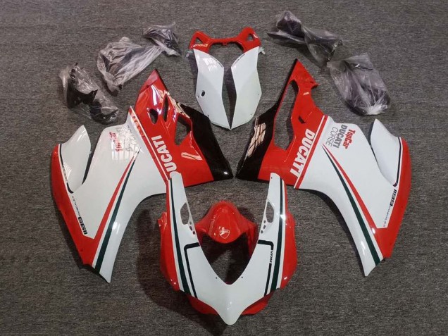 2011-2014 Ducati Panigale 1199 Motorcycle Fairings - White Red Green Glossy Black Corse UK