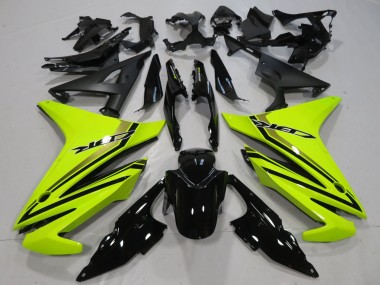 2016-2018 Honda CBR500R Motorcycle Fairings - Neon Yellow Glossy Black UK