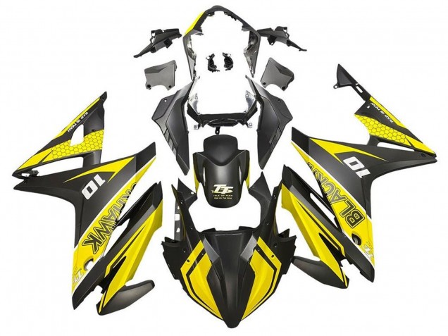 2016-2018 Honda CBR500R Motorcycle Fairings - Yellow Matte Black UK