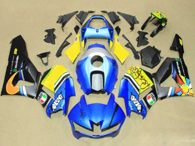 2013-2023 Honda CBR600RR Motorcycle Fairings - Blue Yellow Matte Black Green Monster UK