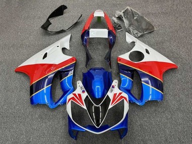 2001-2003 Honda CBR600 F4i Motorcycle Fairings - White Red Blue Dark Blue UK