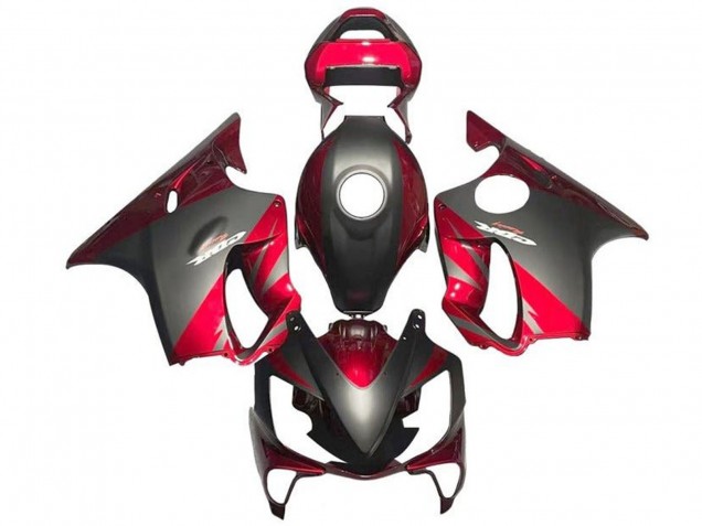 2001-2003 Honda CBR600 F4i Motorcycle Fairings - Red Matte Black UK