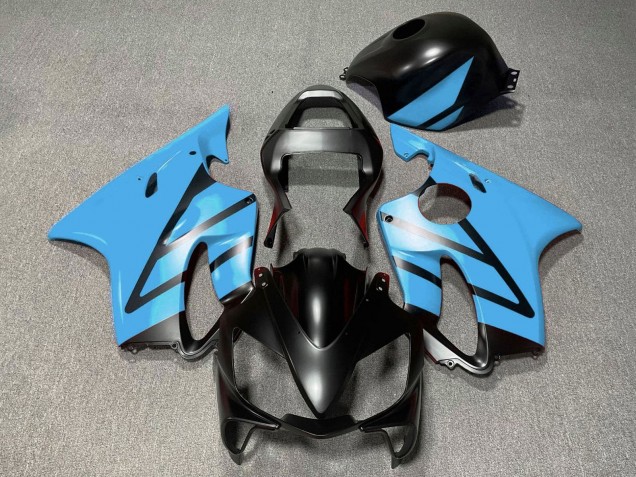 2001-2003 Honda CBR600 F4i Motorcycle Fairings - Light Blue Matte Black UK