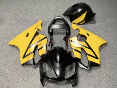2001-2003 Honda CBR600 F4i Motorcycle Fairings - Yellow Matte Black UK