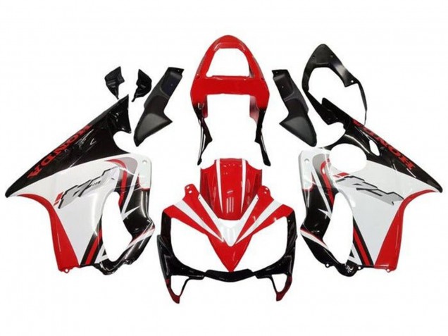 2001-2003 Honda CBR600 F4i Motorcycle Fairings - White Red Glossy Black UK