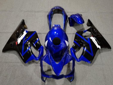 2004-2007 Honda CBR600 F4i Motorcycle Fairings - Blue Glossy Black UK