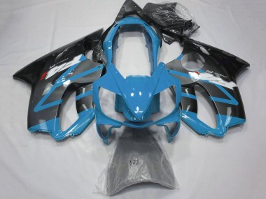 2004-2007 Honda CBR600 F4i Motorcycle Fairings - Light Blue Grey Glossy Black UK