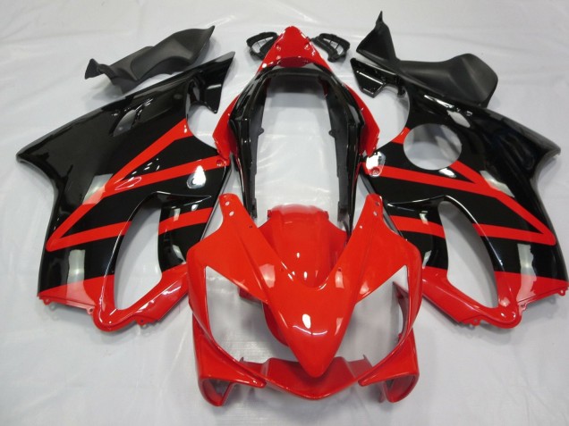 2004-2007 Honda CBR600 F4i Motorcycle Fairings - Red Glossy Black UK