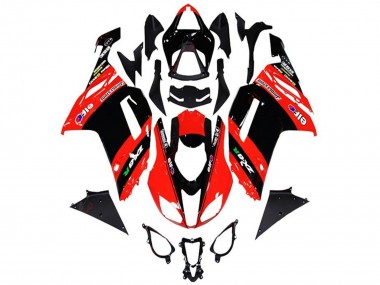 2013-2018 Kawasaki ZX6R Motorcycle Fairings - Red Black Elf UK