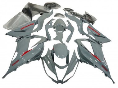 2013-2018 Kawasaki ZX6R Motorcycle Fairing - Nardo Grey Red UK