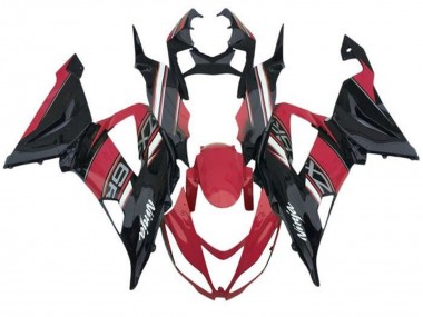 2013-2018 Kawasaki ZX6R Motorcycle Fairings - Red Black White UK