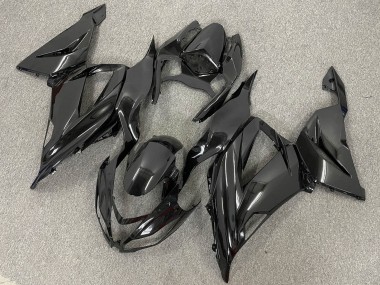 2013-2018 Kawasaki ZX6R Bike Fairings - Glossy Black Matte Black UK