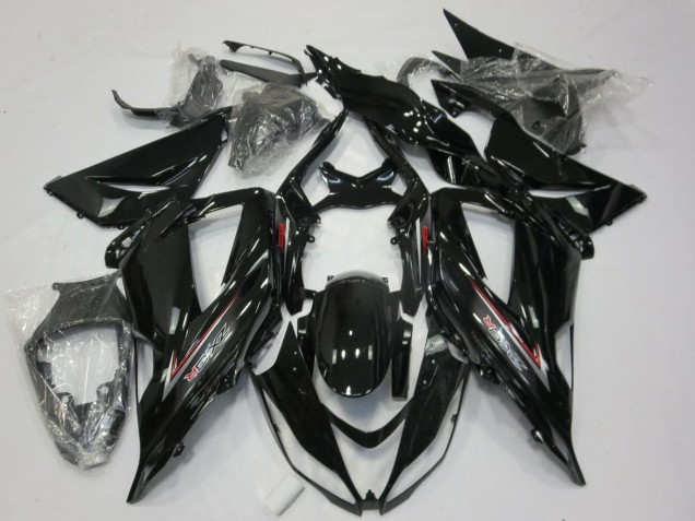 2013-2018 Kawasaki ZX6R Motorcycle Fairings - Glossy Black Silver Red UK