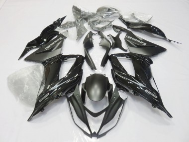 2013-2018 Kawasaki ZX6R Motorcycle Fairings - Glossy Black Matte Black UK