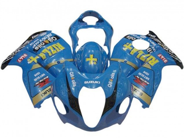 1996-2007 Suzuki GSXR1000 Motorcycle Fairings - Blue Gold Black Rizla UK
