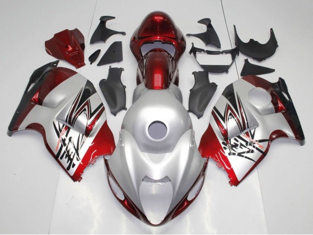 1996-2007 Suzuki GSXR 1300 Hayabusa Motorcycle Fairings - Silver Candy Red Black UK