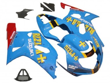 2000-2002 Suzuki GSXR1000 Motorcycle Fairings - Blue Yellow Red Rizla UK