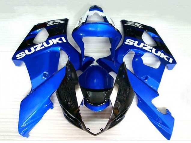 2003-2004 Suzuki GSXR 1000 Motorcycle Fairings - Blue Black White UK