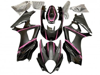 2005-2006 Suzuki GSXR 1000 Motorcycle Fairings - Glossy Black Matte Black Pink UK