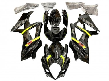 2005-2006 Suzuki GSXR 1000 Motorcycle Fairings - Black Yellow Grey UK