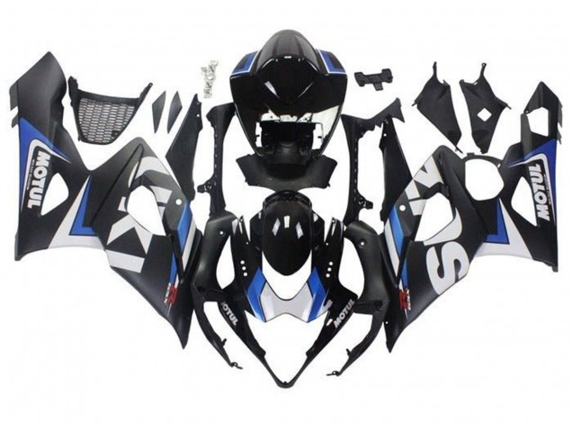2005-2006 Suzuki GSXR 1000 Motorcycle Fairings - Matte Black Blue White UK