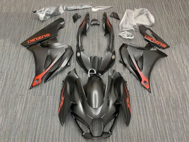 2017-2024 Suzuki GSXR1000 Motorcycle Fairings - Matte Black Red UK