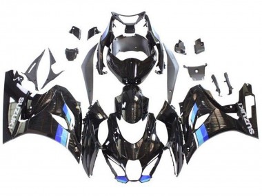 2017-2024 Suzuki GSXR1000 Motorcycle Fairings - Black Blue Stripe UK